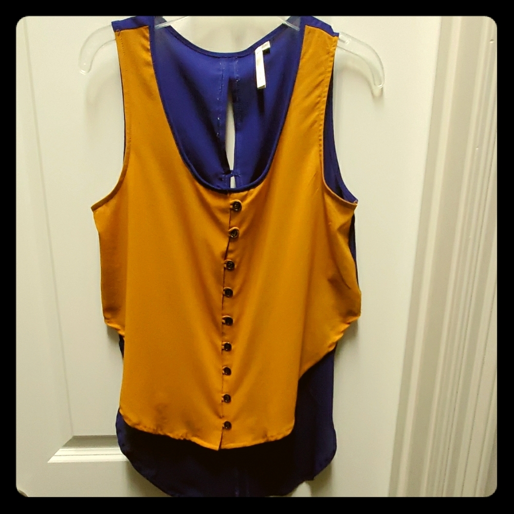 Gold & Blue Top